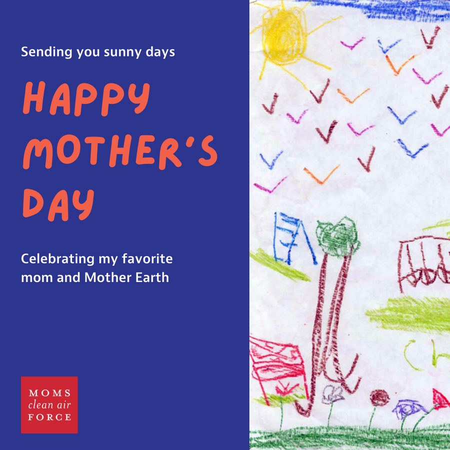 Mother's Day e-Cards for Clean Air Moms Example